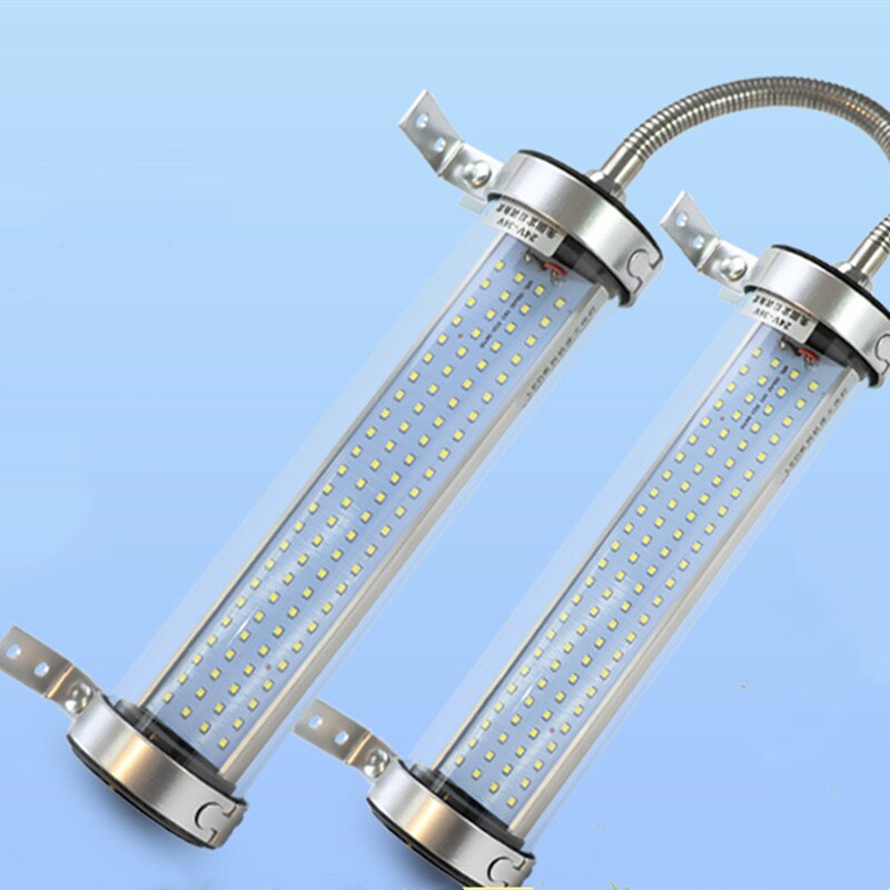 LED 공작 기계 작업 램프 CNC 선반 빛 510mm 알루미늄 합금 IP67 방수 오일 방지 램프 220V 24V 20w 원통형